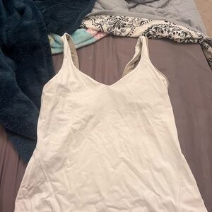 White Waist Length Align Tank Size 6
